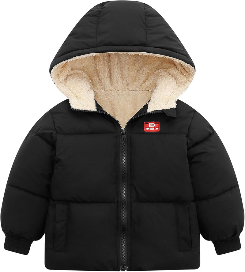 Baby Winter Coat With Hooded Baby Boys Girls Puffer Jackets for 6M-5T - ShopEbonyMonique