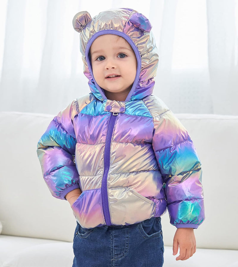 Baby Winter Coat With Hooded Baby Boys Girls Puffer Jackets for 6M-5T - ShopEbonyMonique