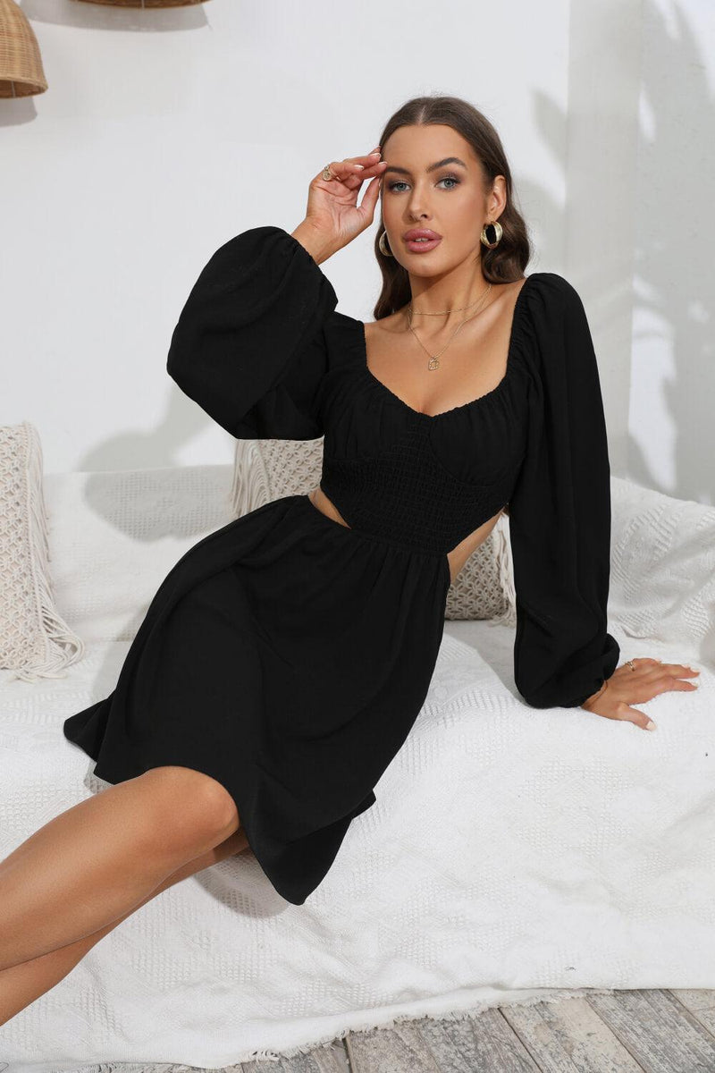 Balloon Sleeve Dress - ShopEbonyMonique