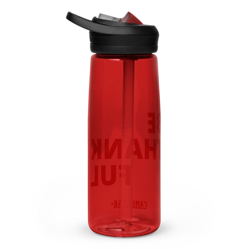 Be Thankful Sports water bottle - ShopEbonyMonique