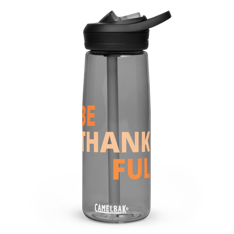 Be Thankful Sports water bottle - ShopEbonyMonique