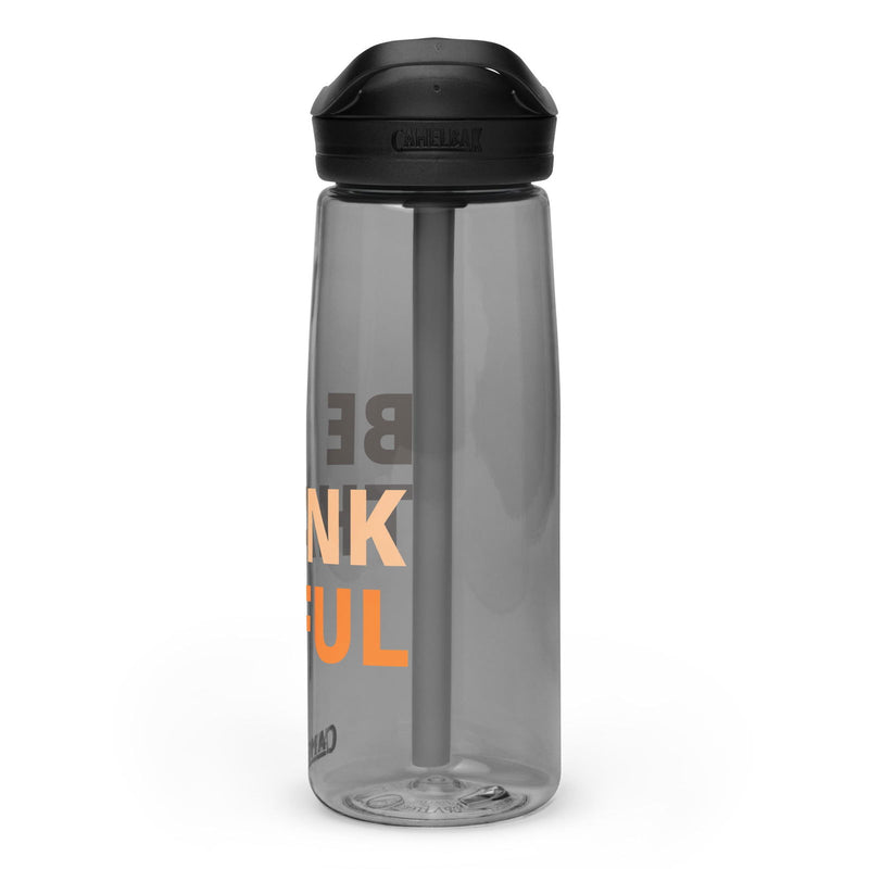 Be Thankful Sports water bottle - ShopEbonyMonique