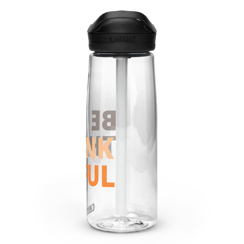 Be Thankful Sports water bottle - ShopEbonyMonique