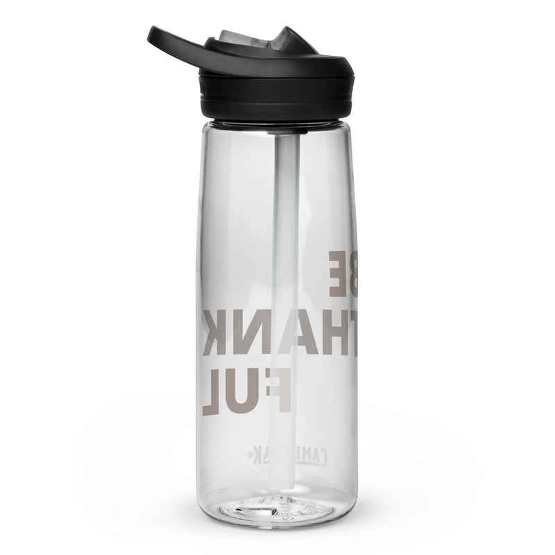 Be Thankful Sports water bottle - ShopEbonyMonique