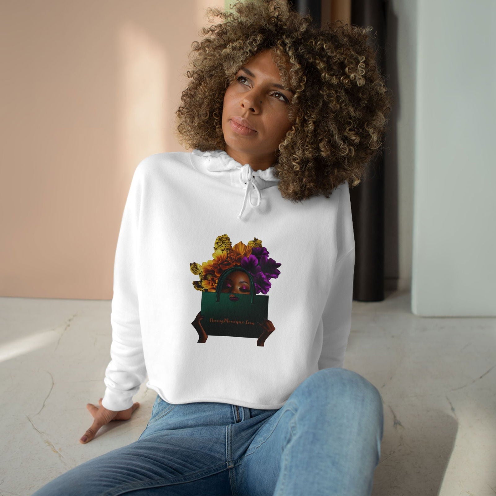 Beautiful Lady Crop Hoodie - ShopEbonyMonique