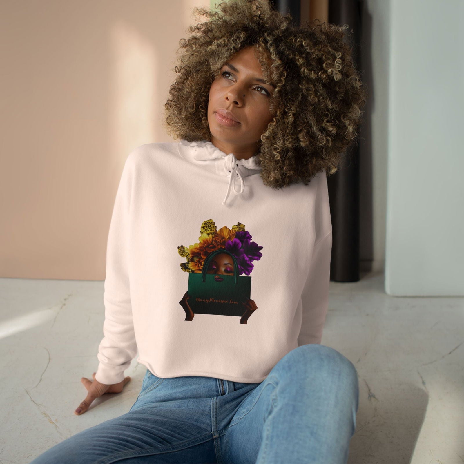Beautiful Lady Crop Hoodie - ShopEbonyMonique