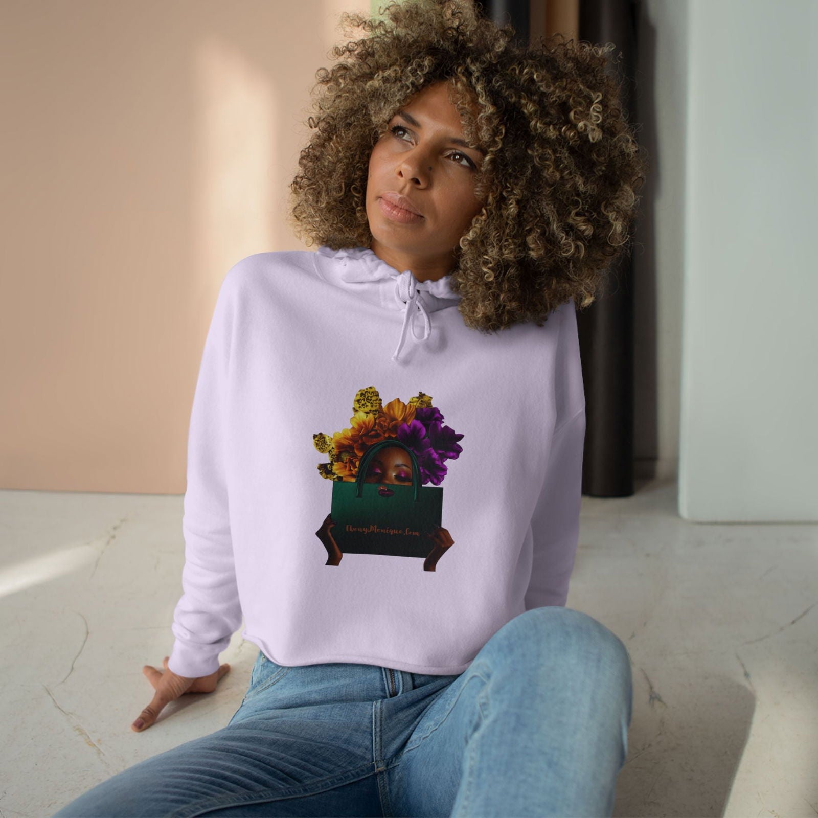 Beautiful Lady Crop Hoodie - ShopEbonyMonique