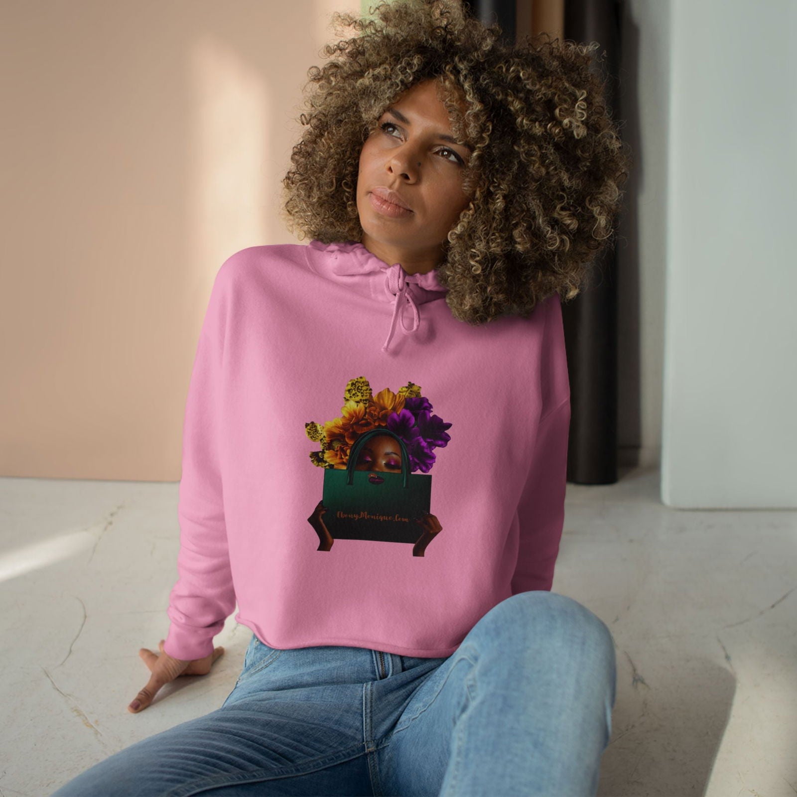 Beautiful Lady Crop Hoodie - ShopEbonyMonique