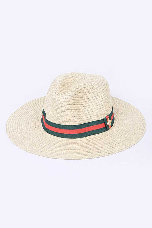 Bee Ribbon Straw Hat - ShopEbonyMonique