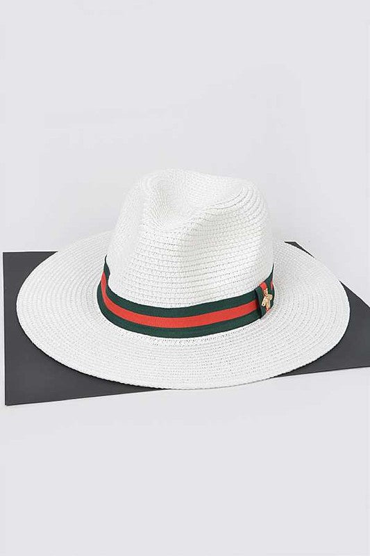 Bee Ribbon Straw Hat - ShopEbonyMonique