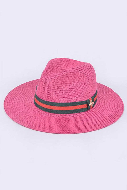 Bee Ribbon Straw Hat - ShopEbonyMonique