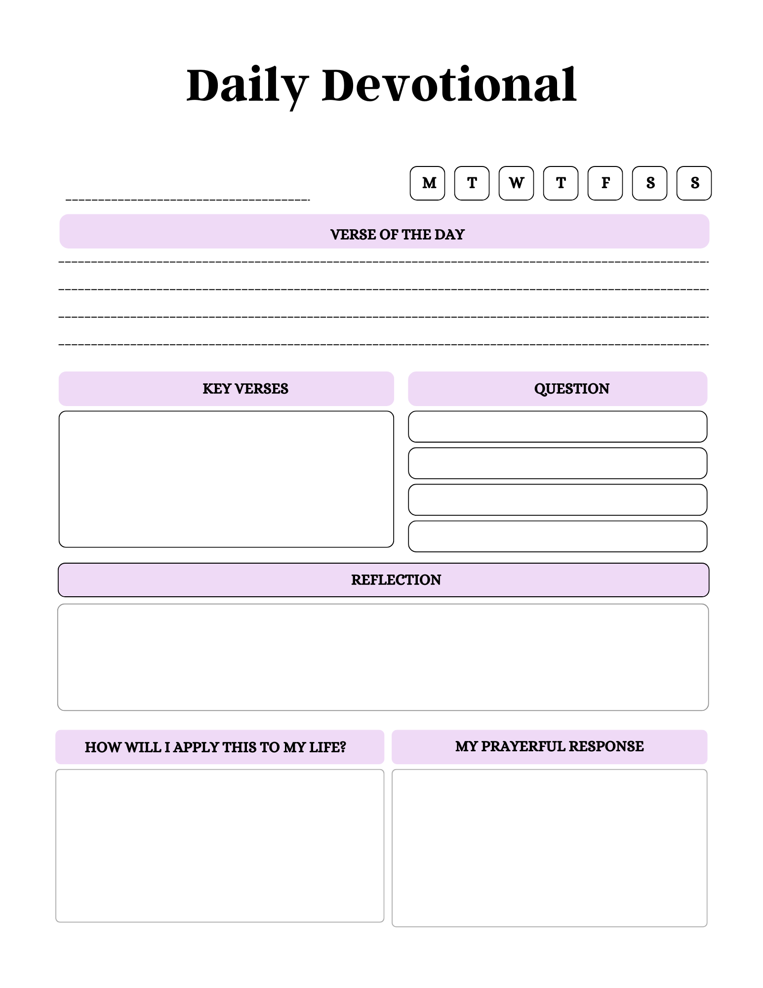 📖 Bible Study, Prayer &amp; Fasting Journal ✨ Digital Download