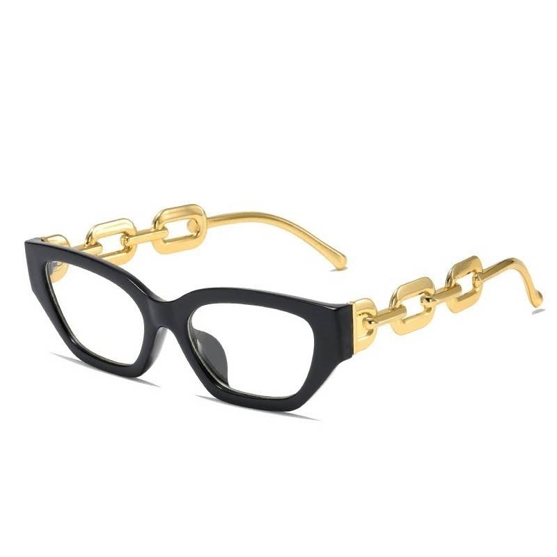 Big Chain Frame Glasses - ShopEbonyMonique