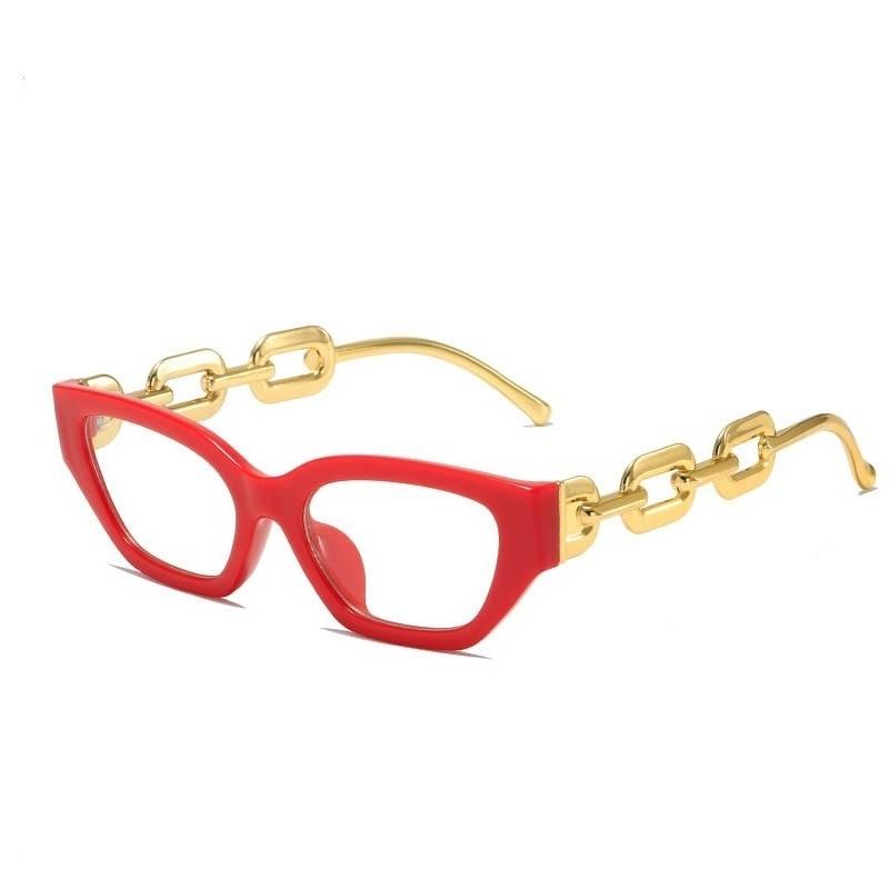 Big Chain Frame Glasses - ShopEbonyMonique