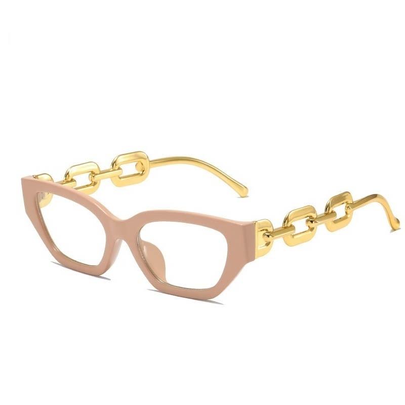 Big Chain Frame Glasses - ShopEbonyMonique