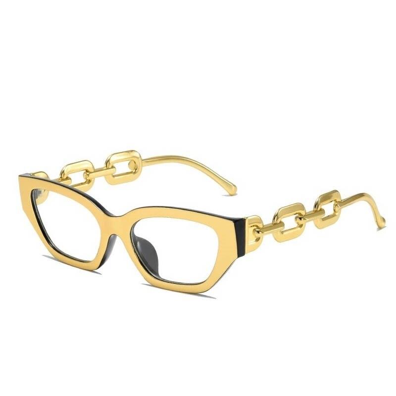 Big Chain Frame Glasses - ShopEbonyMonique