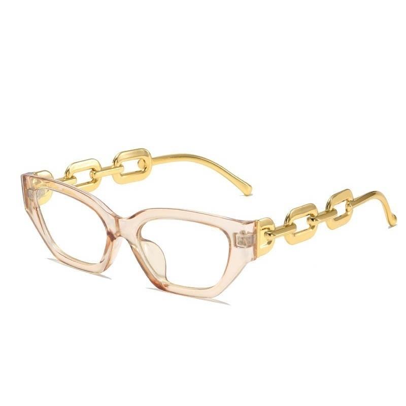 Big Chain Frame Glasses - ShopEbonyMonique