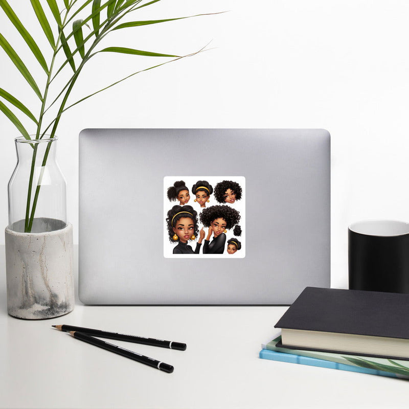 Black Girl Magic Bubble-free stickers - ShopEbonyMonique