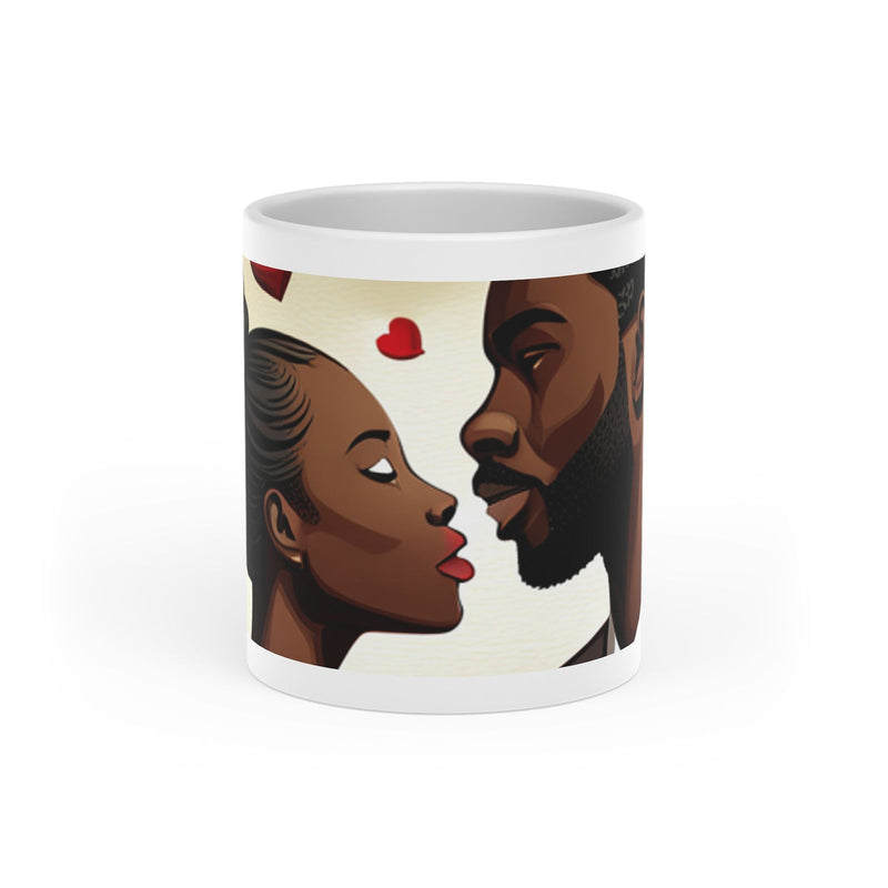 Black Love Heart-Shaped Mug - ShopEbonyMonique