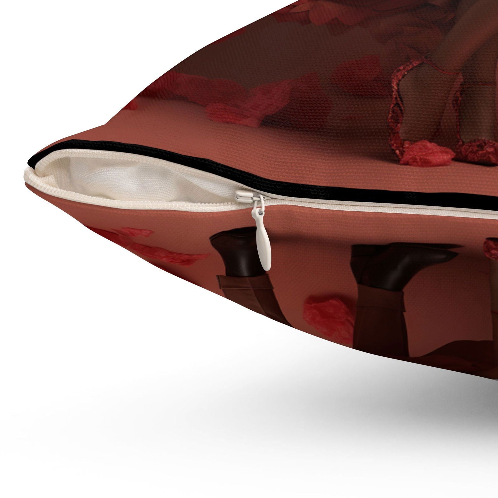 Black Love Spun Polyester Square Pillow - ShopEbonyMonique