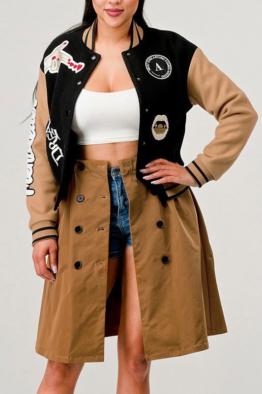 Black Queen letterman Jacket - ShopEbonyMonique