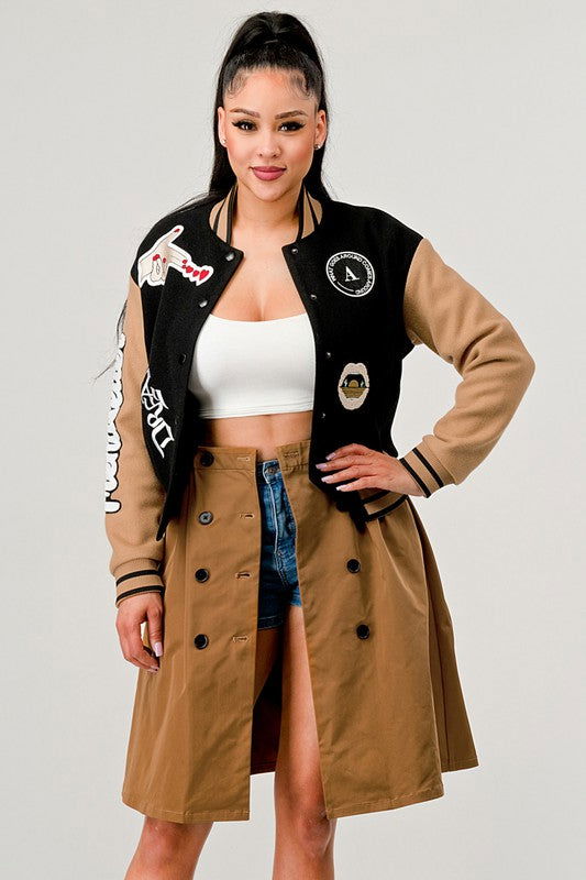 Black Queen letterman Jacket - ShopEbonyMonique