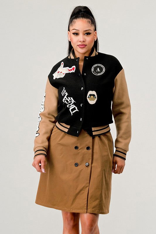 Black Queen letterman Jacket - ShopEbonyMonique