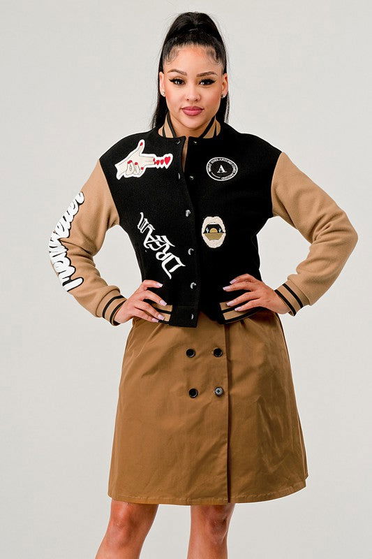 Black Queen letterman Jacket - ShopEbonyMonique