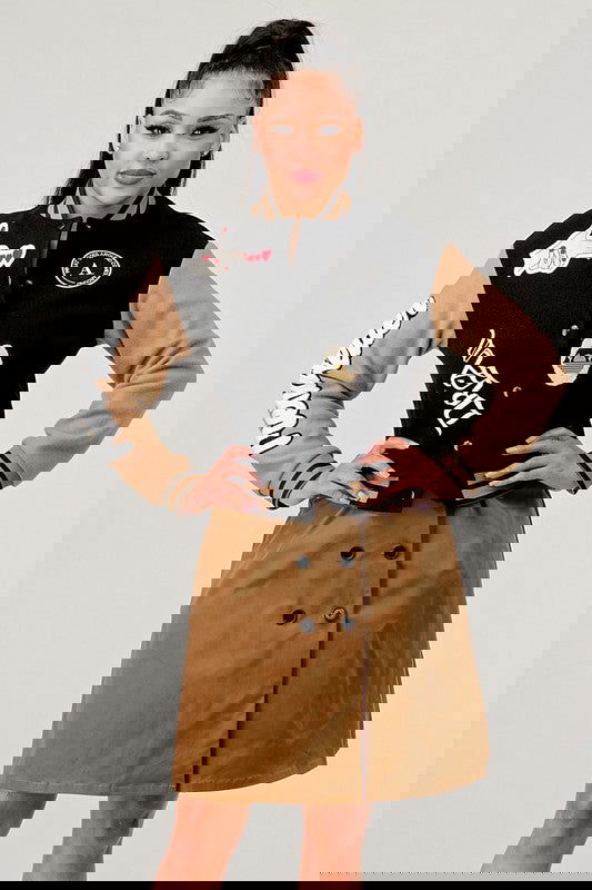 Black Queen letterman Jacket - ShopEbonyMonique