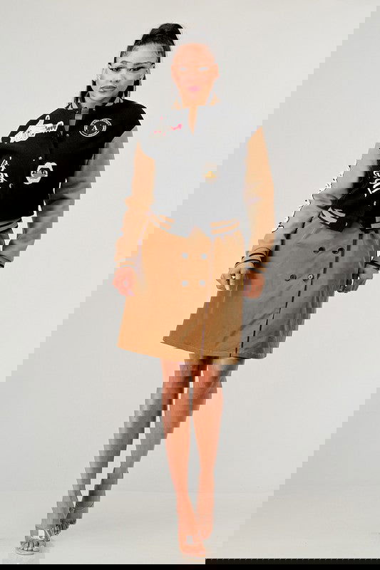 Black Queen letterman Jacket - ShopEbonyMonique