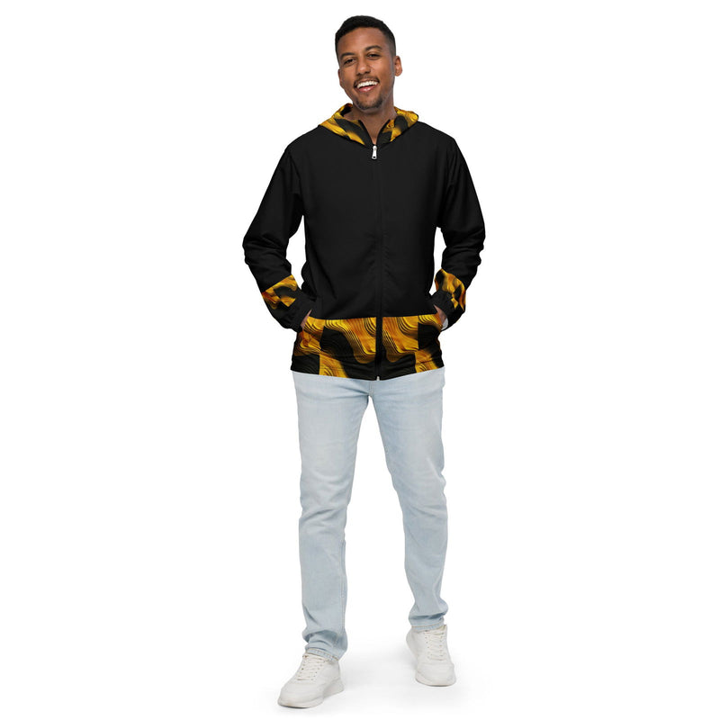 Black & Yellow Men’s Windbreaker - ShopEbonyMonique