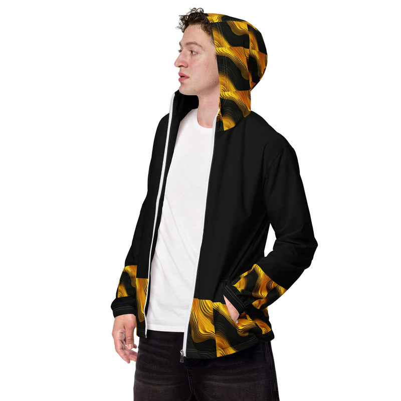 Black & Yellow Men’s Windbreaker - ShopEbonyMonique