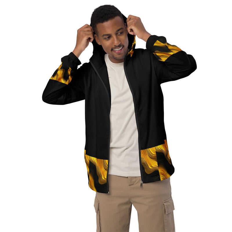 Black & Yellow Men’s Windbreaker - ShopEbonyMonique