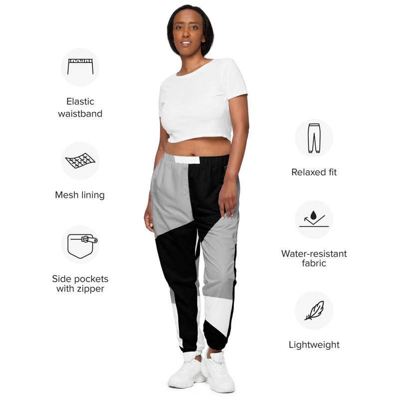 Black and White Unisex track pants - ShopEbonyMonique