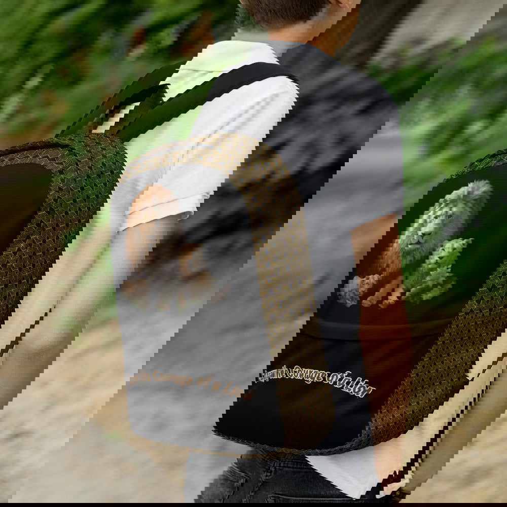 Carry the Courage of a Lion Backpack - ShopEbonyMonique