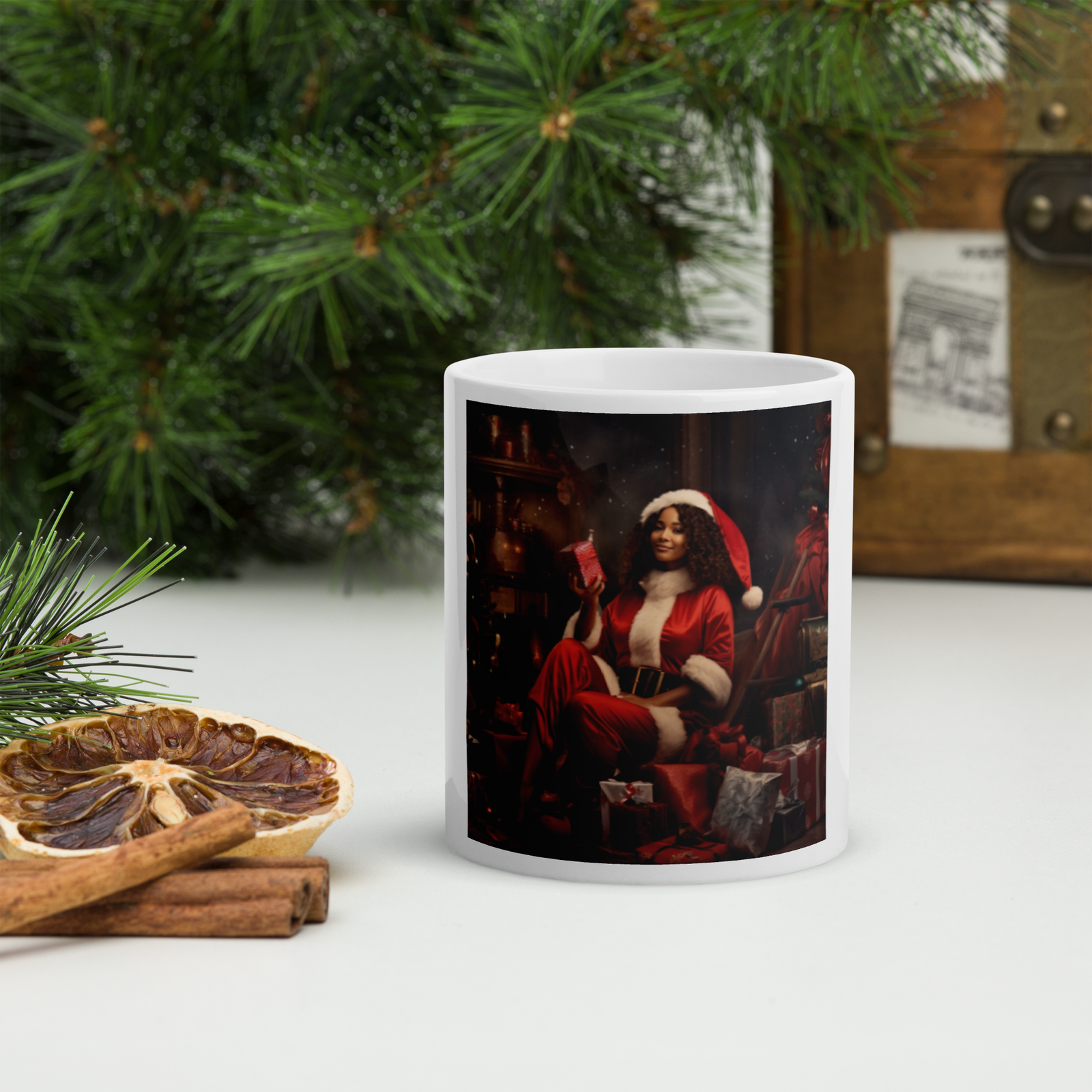 Christmas Gift White glossy mug - ShopEbonyMonique