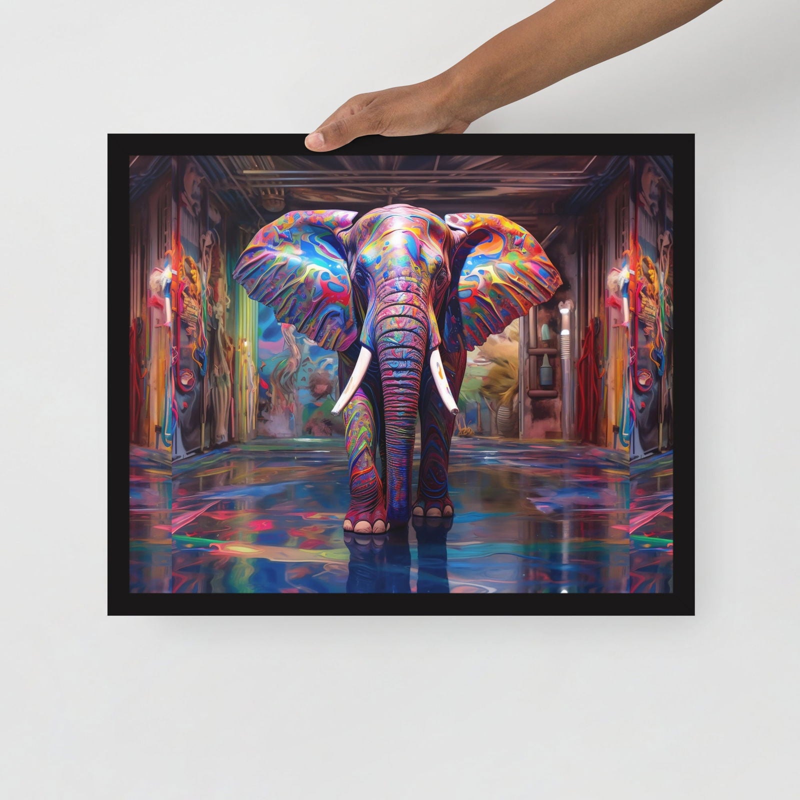 Collection Elephant Framed Poster - ShopEbonyMonique