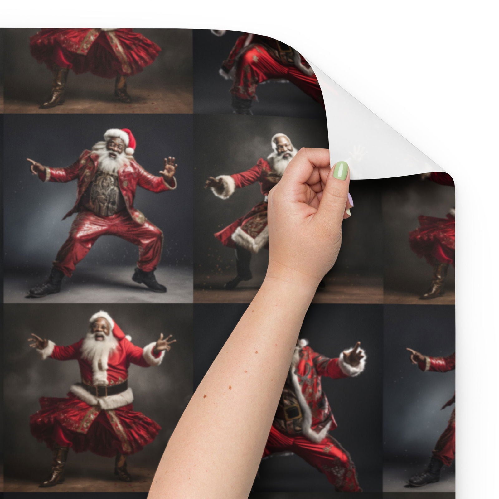 Dance Santa Wrapping paper sheets - ShopEbonyMonique