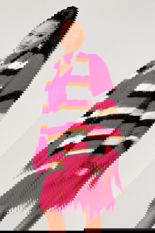 EMFuzzy Striped Sweater - ShopEbonyMonique