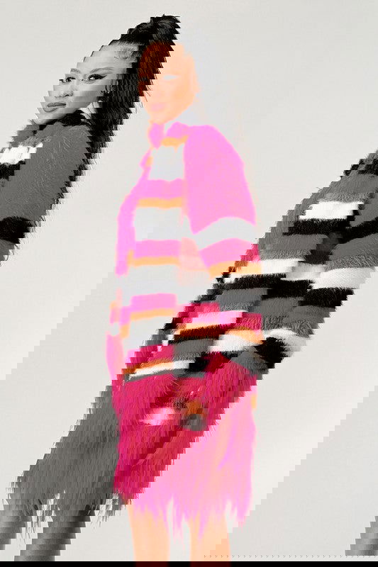 EMFuzzy Striped Sweater - ShopEbonyMonique