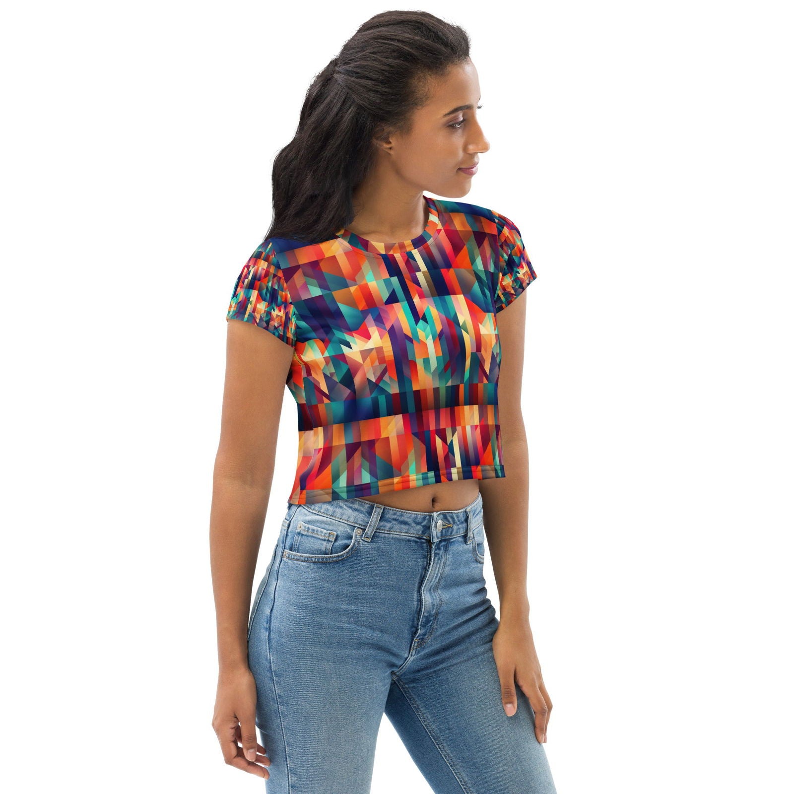 EM All-Over Print Crop Tee - ShopEbonyMonique
