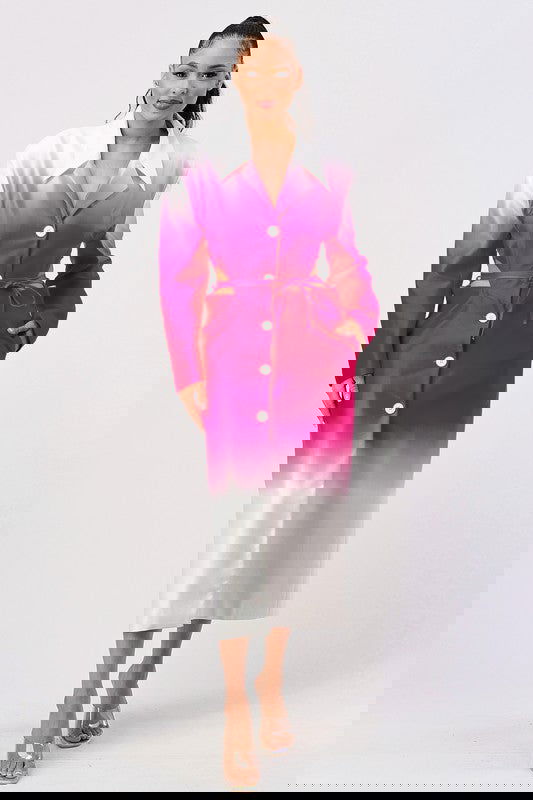 EM Color gradient spring trench coat - ShopEbonyMonique