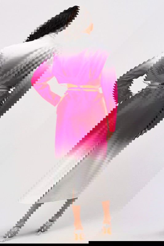 EM Color gradient spring trench coat - ShopEbonyMonique
