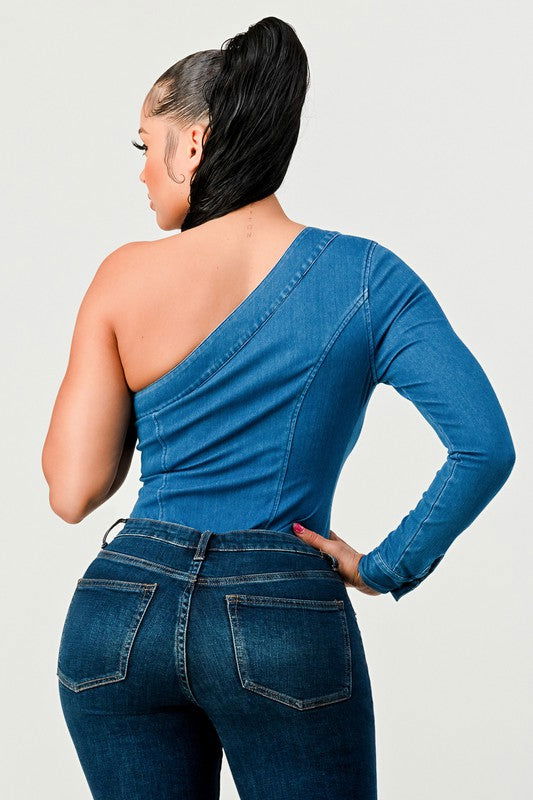 EM DENIM BODYSUIT - ShopEbonyMonique