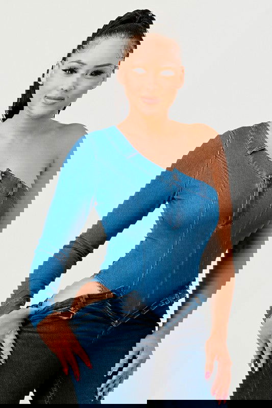 EM DENIM BODYSUIT - ShopEbonyMonique