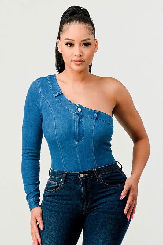 EM DENIM BODYSUIT - ShopEbonyMonique