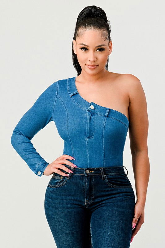 EM DENIM BODYSUIT - ShopEbonyMonique