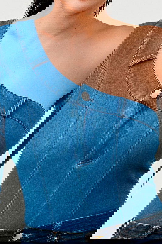 EM DENIM BODYSUIT - ShopEbonyMonique