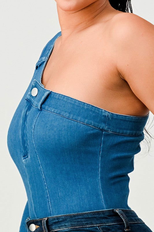 EM DENIM BODYSUIT - ShopEbonyMonique