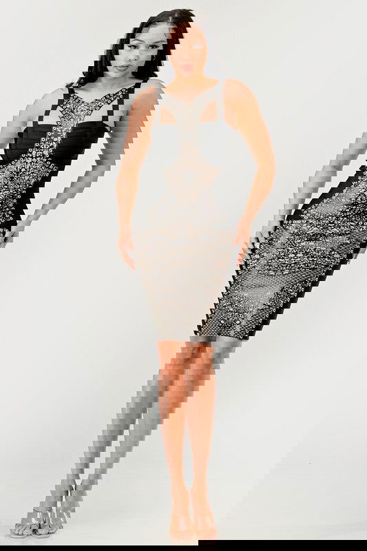 EM Dark Aztec Dress - ShopEbonyMonique